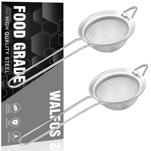 Walfos Small Mesh Tea Strainer, 2.7 Inch, 2 Pack