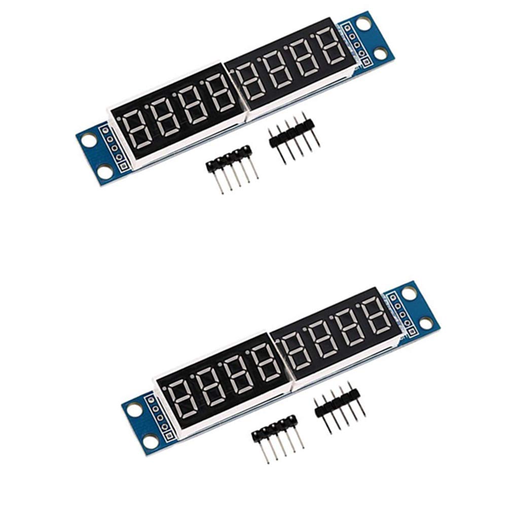 HiLetgo 2pcs 7219 8 Bits Digital Segment LED Display Tube Module 5V/3.3V for Arduino 51/AVR/STM32
