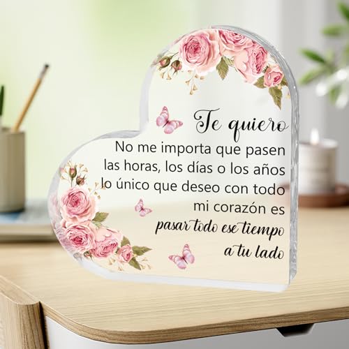 San Valentin Regalos Mujer Regalo Novia Regalos Para Novia Placa Acrílica Regalos Para Mi Mujer Cumpleaños Regalo Original Para Tu Novia Navidad Regalos Para Ella Regalo Novia Cumpleaños Regalo Reyes