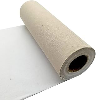 Tela De Lienzo,Rollo Lienzo De Pintura Rollo de lienzo de mezcla de lino de 5 m, adecuado for pintura al óleo, pigmentos acrílicos, materiales de arte for pintura, ancho de 21 cm, 47 cm y 57 cm(0.48x5