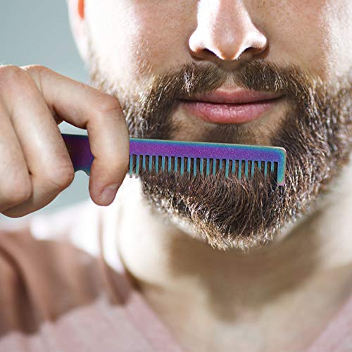 Beaupretty Beard Comb Hair Foldable Style Rainbow For Beginner Training (Colorful) Comb #TOP6
