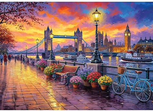Anatolian Puzzle -Tower Bridge II, 1500 Piece Puzzle, #4583
