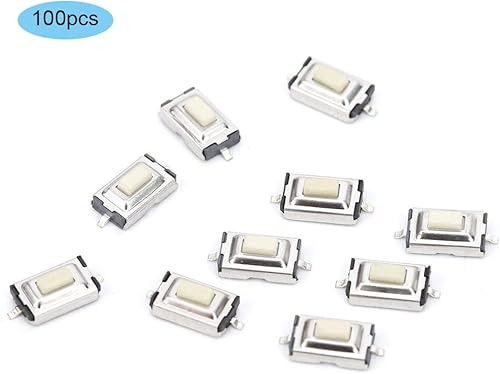 Miniatura 4 de Interruptor de botón táctil momentáneo, 100 interruptores de botón táctil de 0.118 x 0.236 x 0.098 in de alta sensibilidad de respuesta rápida Micro