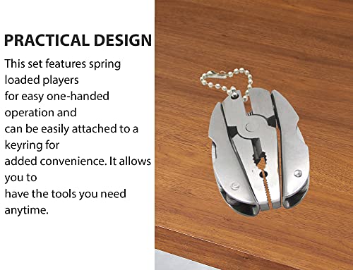 Mini Keychain 6-in-1 Multitool Plier