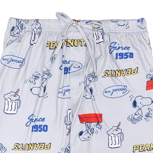 Peanuts Men's Pajama Pants, Lounge Bottoms with Drawstring, Ultra-Soft & Comfortable3