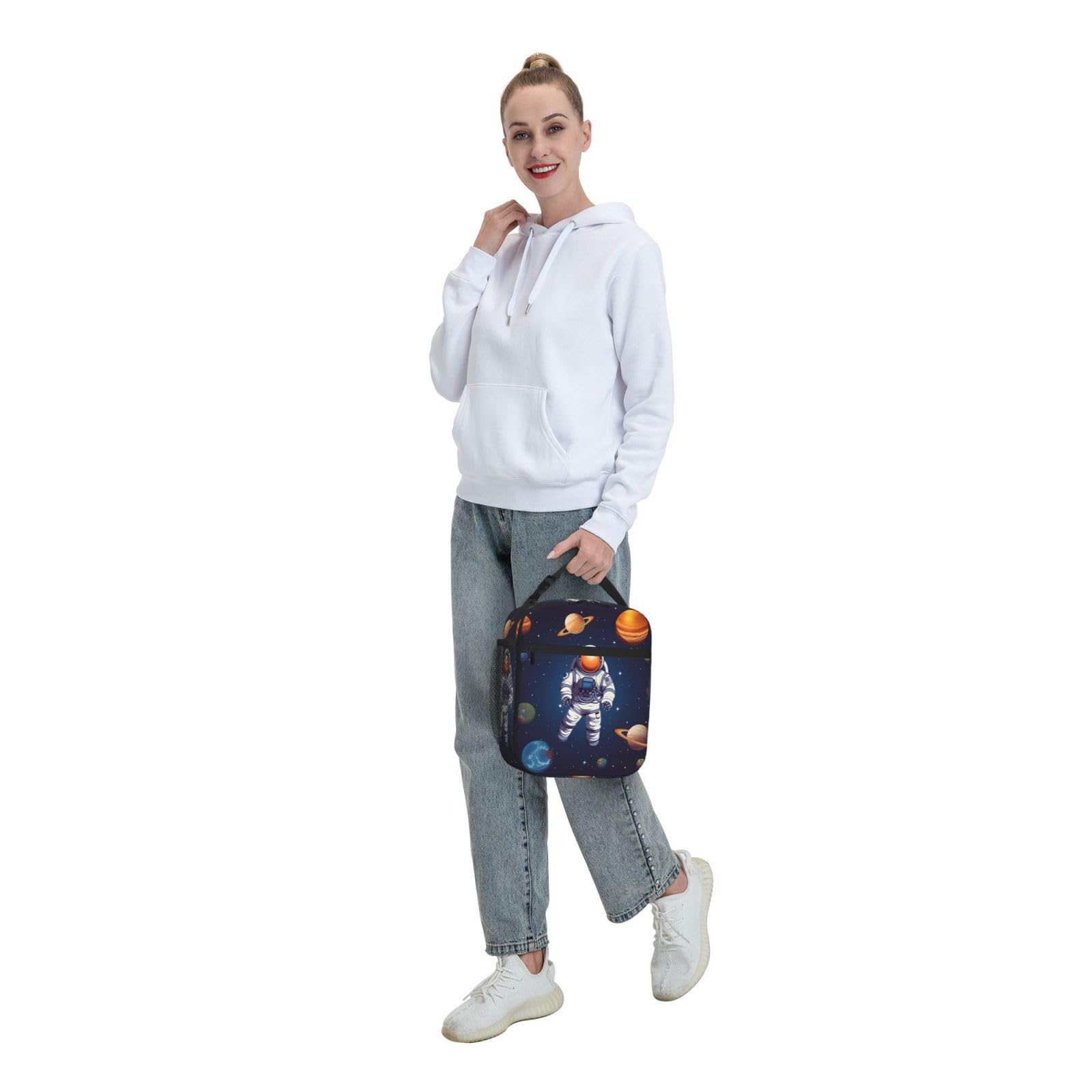 Nograx Borsa termica per il pranzo con fiori di prugna