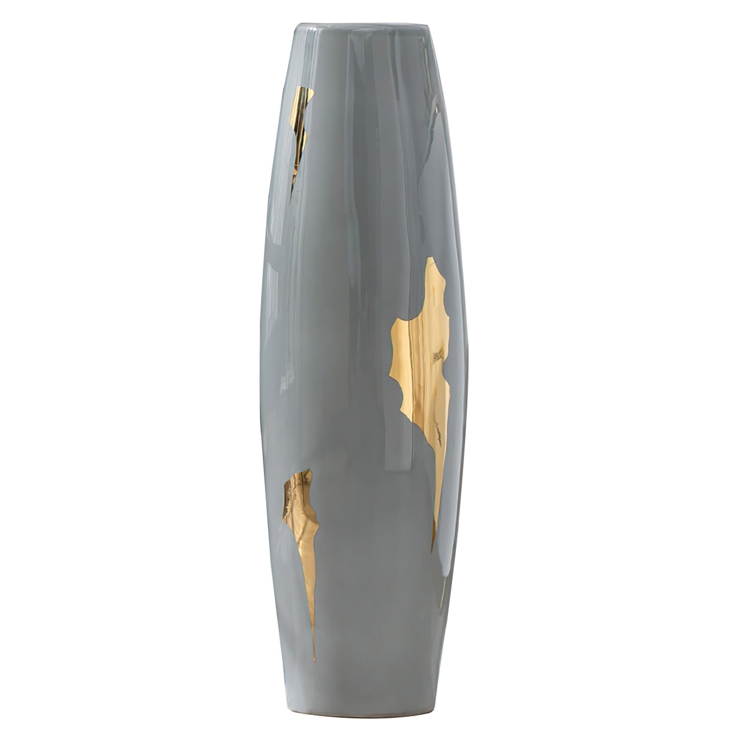 asdchZen Tall Floor Vase 31.4 Inches/80Cm Large Floor Ceramic Vase Handmade Flower Vase For Decorative Twigs, Dried Flowers And Flowers, For Home Deocr, Living Room, Entryway, Office,80x25cm