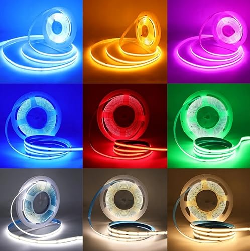 Tira LED COB USB 5V 320 LEDs/m 1 Metro Blanco Cálido miniatura 4