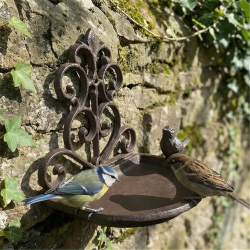 Mangeoire à oiseaux fonte murale pour inviter la nature au balcon