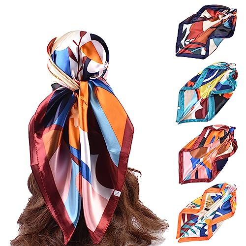 💕【Istruzioni per la Cura】Per mantenere la lucentezza dei foulard di raso, consigliamo un delicato lavaggio a mano e stiratura a bassa temperatura. Si asciugano rapidamente e devono essere tenuti lontani da oggetti affilati per evitare di danneggiare il materiale.