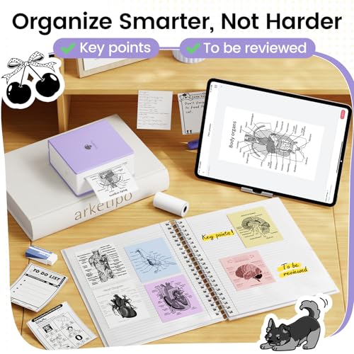 Image of Mini Thermal Printer, Bluetooth Inkless Sticker Printer for Girls Boys DIY