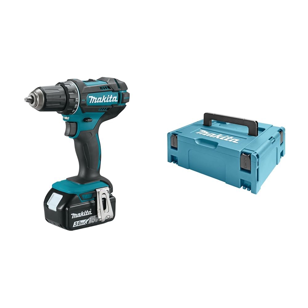 Perceuse visseuse 18V LXT Makita double batterie 3,0 Ah avec un couple puissant pour le vissage