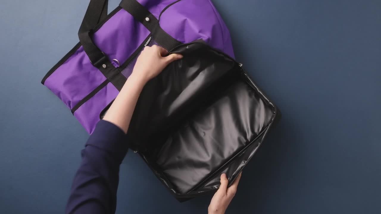 Amazon.com | Everest Luggage Deluxe Shopping Tote, Dark Purple