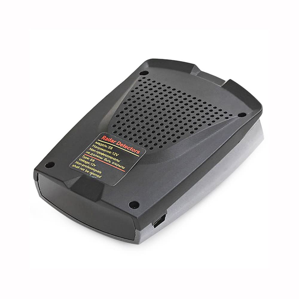 Baceyong Dispositivo di allarme vocale con display a LED automatico a 12V 360 gradi per rivelatore radar di bordo, allarme remoto a lunga distanza 200-800m per rilevamento radar di bordo