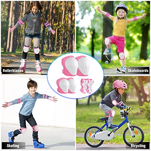iMoebel Schonerset 6er Protektoren Schützer Set, Inliner Schutzausrüstung Protektorenset Kinder, Knieschoner Ellenbogenschoner Handschoner Verstellbar für Skaten Roller Skateboard