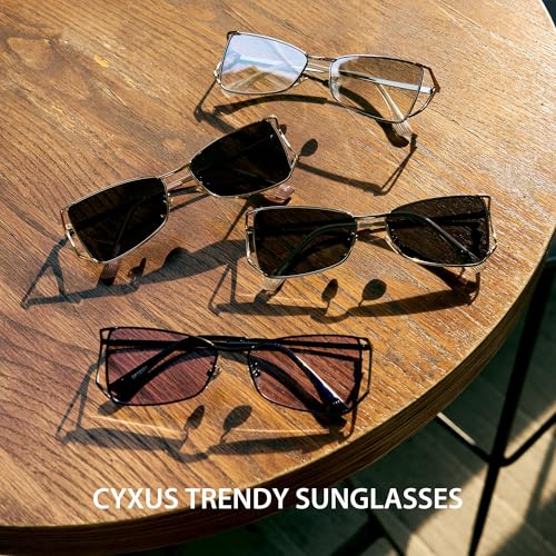 Cyxus Y2K Sunglasses for Women Men Retro Sunglasses UV Protection for Outdoor 12662