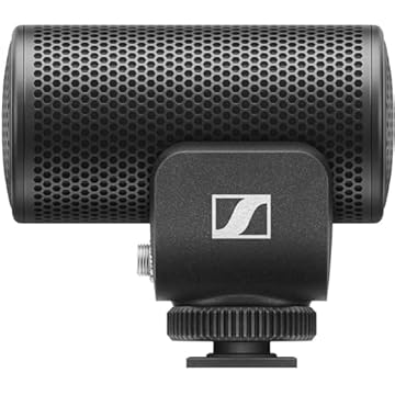 SENNHEISER Microfone condensador MKE 200 para câmeras e dispositivos móveis, preto (508897)