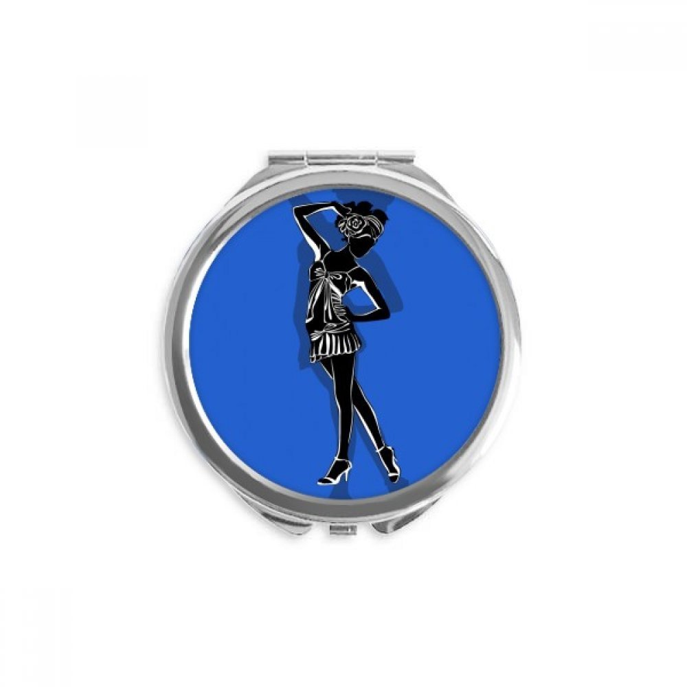 Espejo de bolsillo Azul Plump Girl ideal para retocar tu maquillaje en cualquier lugar