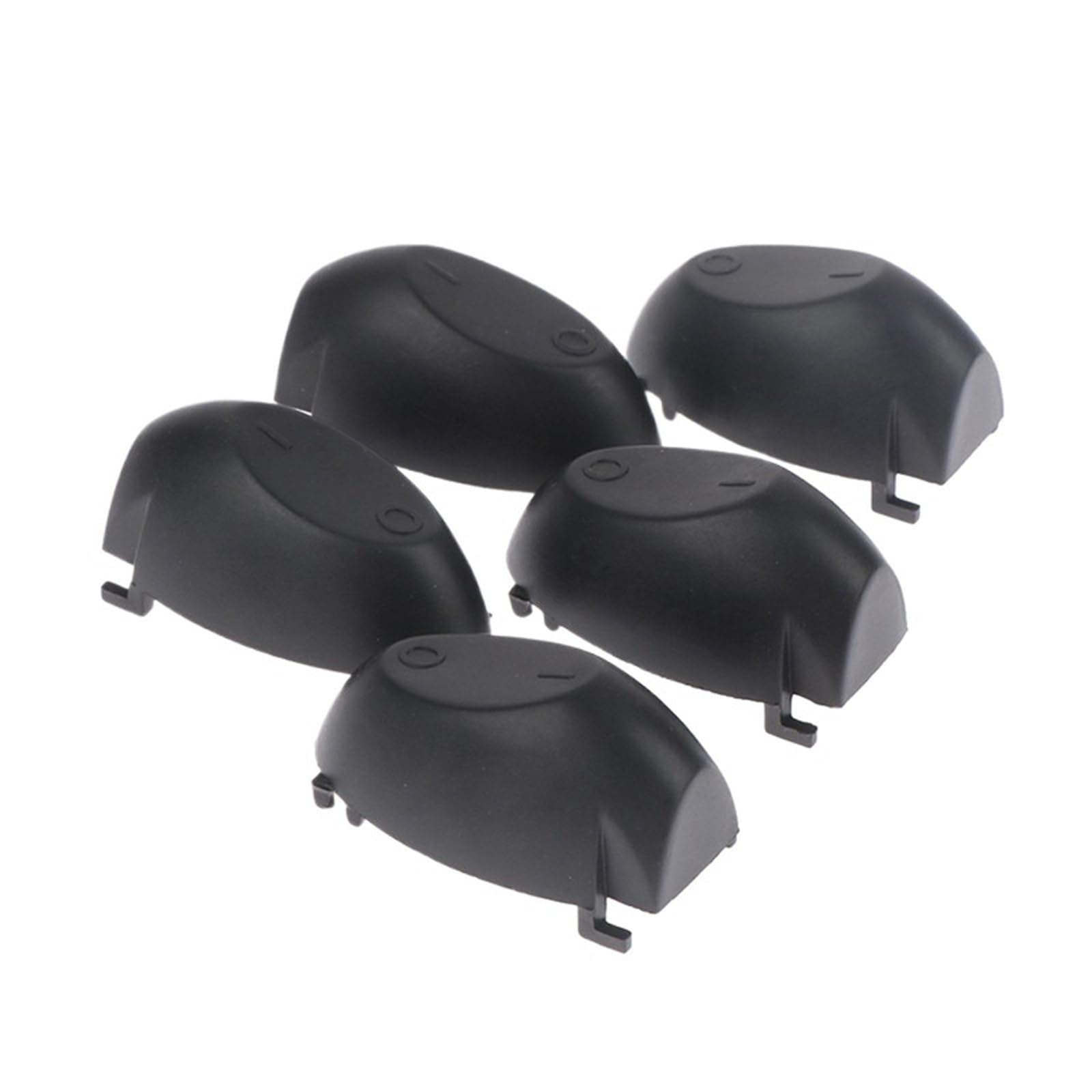 Bouton de commutation de température de vapeur noire compatible bouilloire 5 pièces