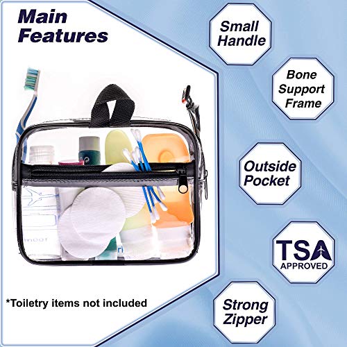 Tsa Approved Clear Toiletry Bag - Large Clear Travel Makeup Bag #TOP2