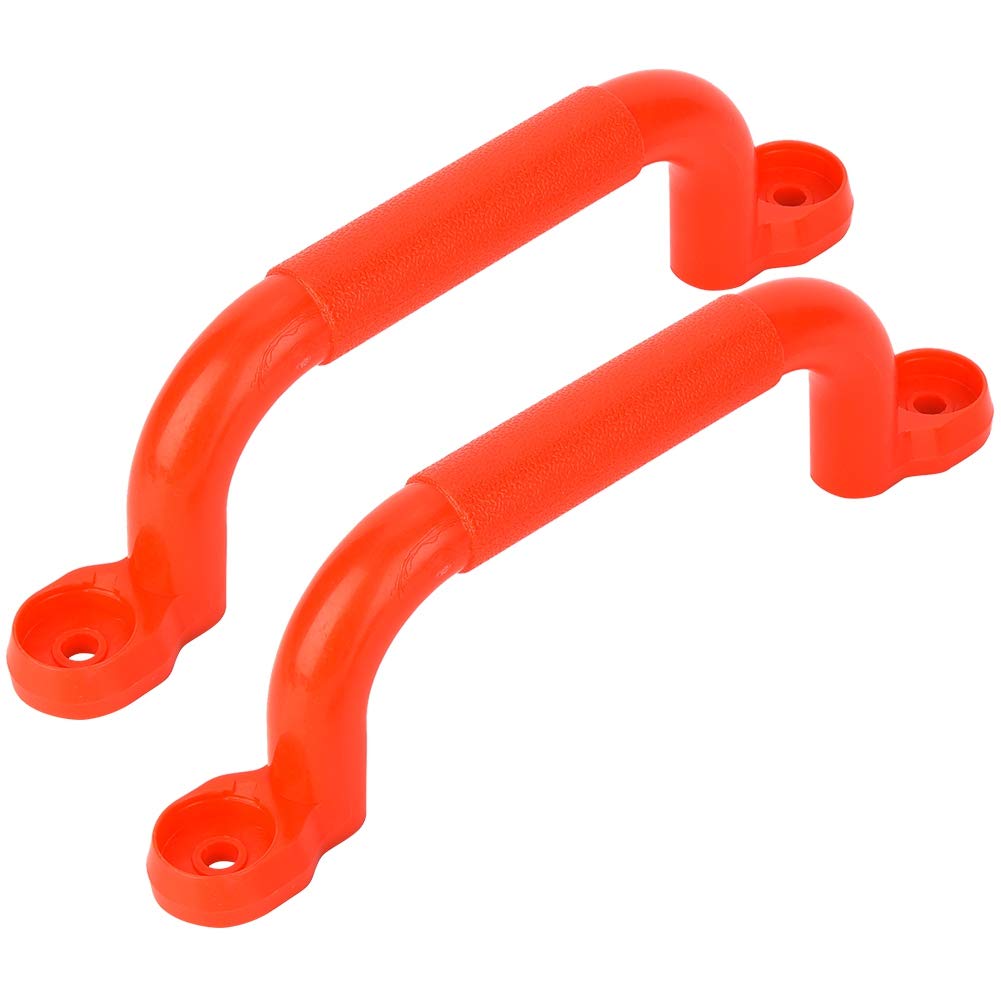 Drfeify Asa de Seguridad para Parques Infantiles, un par de Asas de Plástico para Parques Infantiles con Kit de Accesorios (4 Juntas, 4 Tornillos, 4 Tuercas)