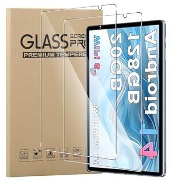 MEMELOKA Vetro Temperato per Biegedy B22 Tablet/JUEDUR Tablet 10 Pollici, 2 Pezzi Durezza 9H Antigraffio HD [Anti-Impronta][Senza Bolle] Pellicola Protettiva per Biegedy B22 Tablet/JUEDUR Tablet