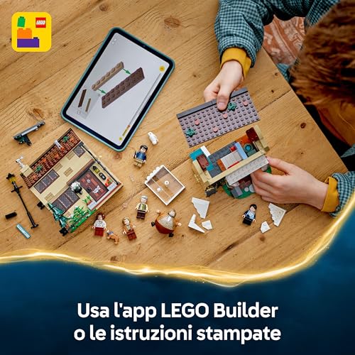 Harry Potter Privet Drive: la Visita di zia Marge - Casa Giocattolo con Interni Dettagliati, 5 Minifigure e Figura Gonfia di Zia Marge - Regalo per Bambine e Bambini da 8 Anni - 76451 - Lego - Immagine 5