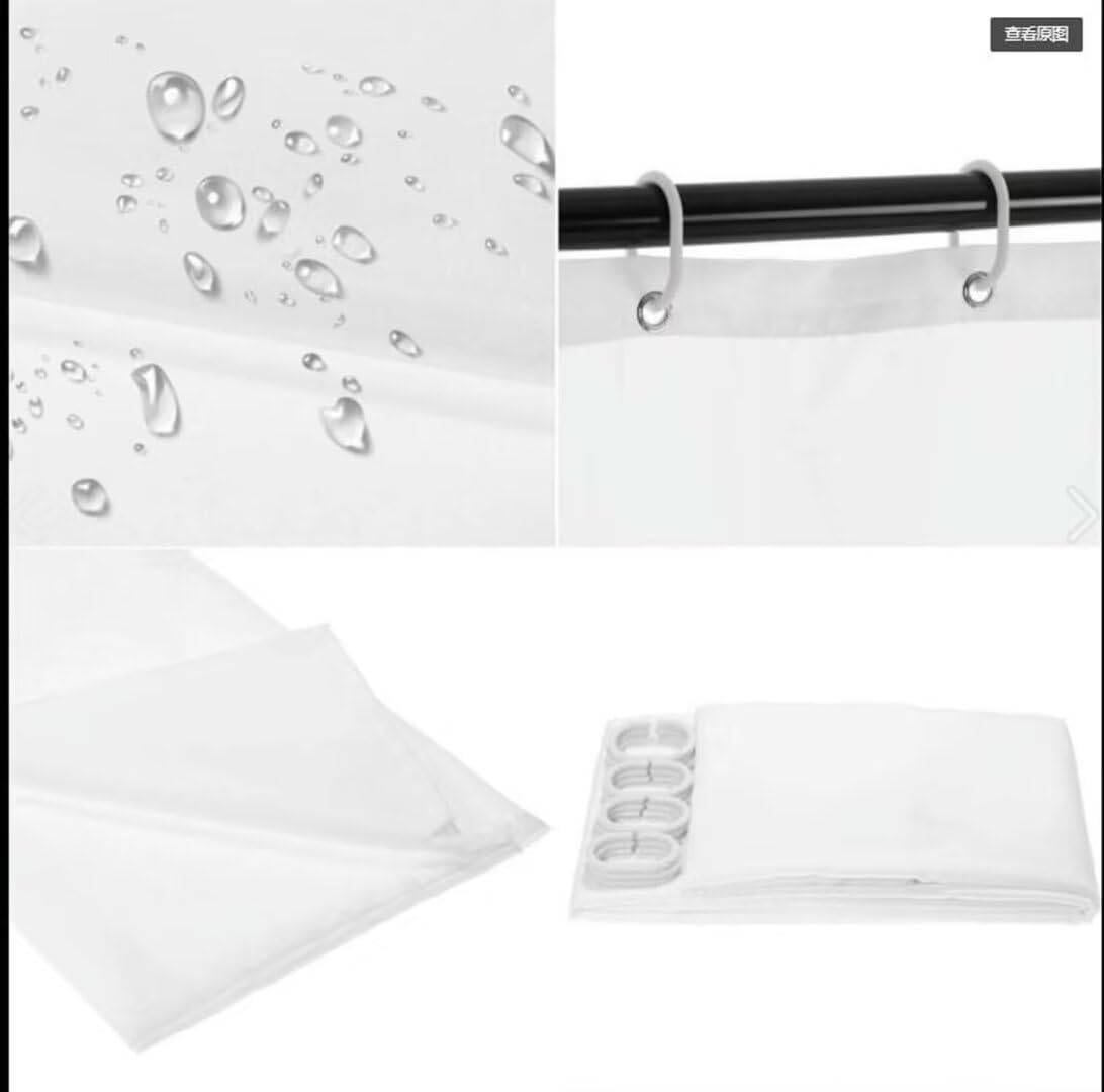 Yddsky 4 Pcs Red Rose Shower Curtain Sets with Rugs Black Blessed Bathroom Sets with Shower Curtain and Rugs Bathroom Curtains Shower Set with Toilet Lid Cover for Women Bathroom Decor Accessories