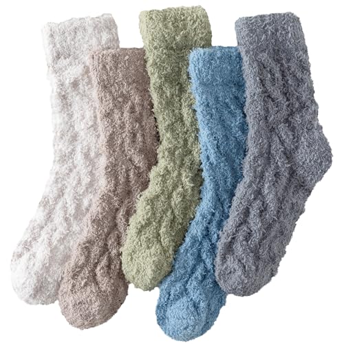 Passionbility Fuzzy Socks for Women - Fluffy Socks Womens, Winter Soft Warm Slipper Sock Home Sleeping Sock for Women