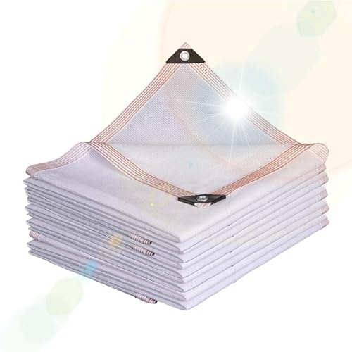 80% Shade Cloth with Grommets, Sun Mesh UV Resistant Net, Garden Sun Shade Netting with Taped Edge, Outdoor Sun Shade Cover, for Pergola Patio Plants Greenhouse Chicken Coop