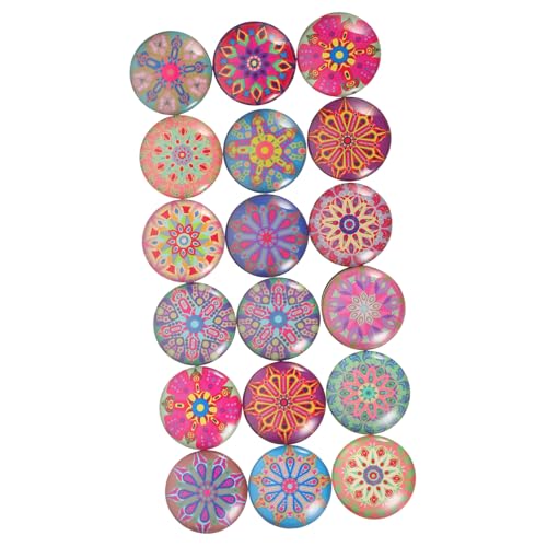 HIAKDOFT 50 Piezas Imanes de Vidrio para Nevera Decoración para Frigorífico Imanes Adorables para Oficina y Pizarra Accesorios Prácticos para Armarios Metálicos sin Instalación Complicada
