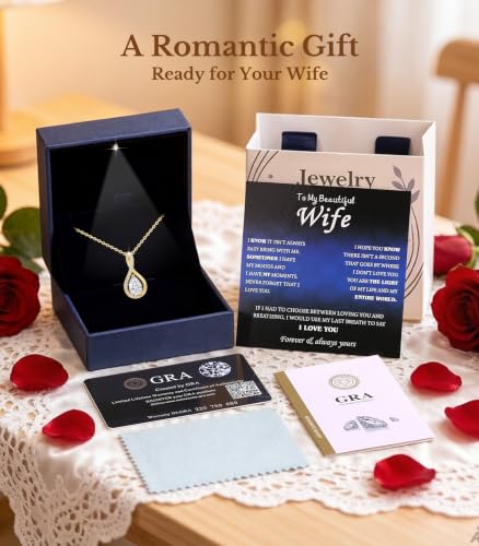 2CT Moissanite Necklace Anniversary Birthday Gifts for Women Wife Her - Image 2