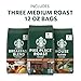 Starbucks Whole Coffee Beans, Medium Roast Hot or Iced Coffee, Variety Pack, Three 12 oz Bags