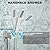 Fatspas Shower System with Tub Spout, Wall Mounted Shower Faucet Set for Bathroom with 12 Inch Rain Shower Head and Handheld Shower Head Set, Brushed Nickel