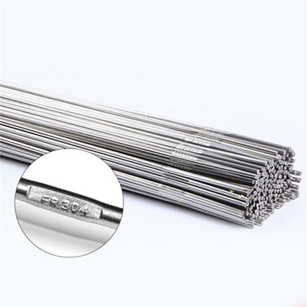Bacchette per saldatura in acciaio inossidabile, Bacchette for saldatura Tig in acciaio inossidabile 308, confezione da 10 dimensioni multiple(308 2.5mm 10pcs)