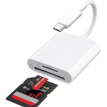 USB C SD Kartenleser f r iPhone 17/16/15 2 in 1 USB-C auf SD/Micro SD-Kartenleser Typ C Kartenleseger t Speicherkartenleser USBC SD Card Reader f r iPad Pro/Air Laptop und mehr Typ C-Ger te