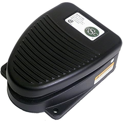 SSC Controls F300 Foot Switch, Maintained Action (Push On/Push Off), Die-Cast, Electrical, Single Pedal, Made in USA Cover