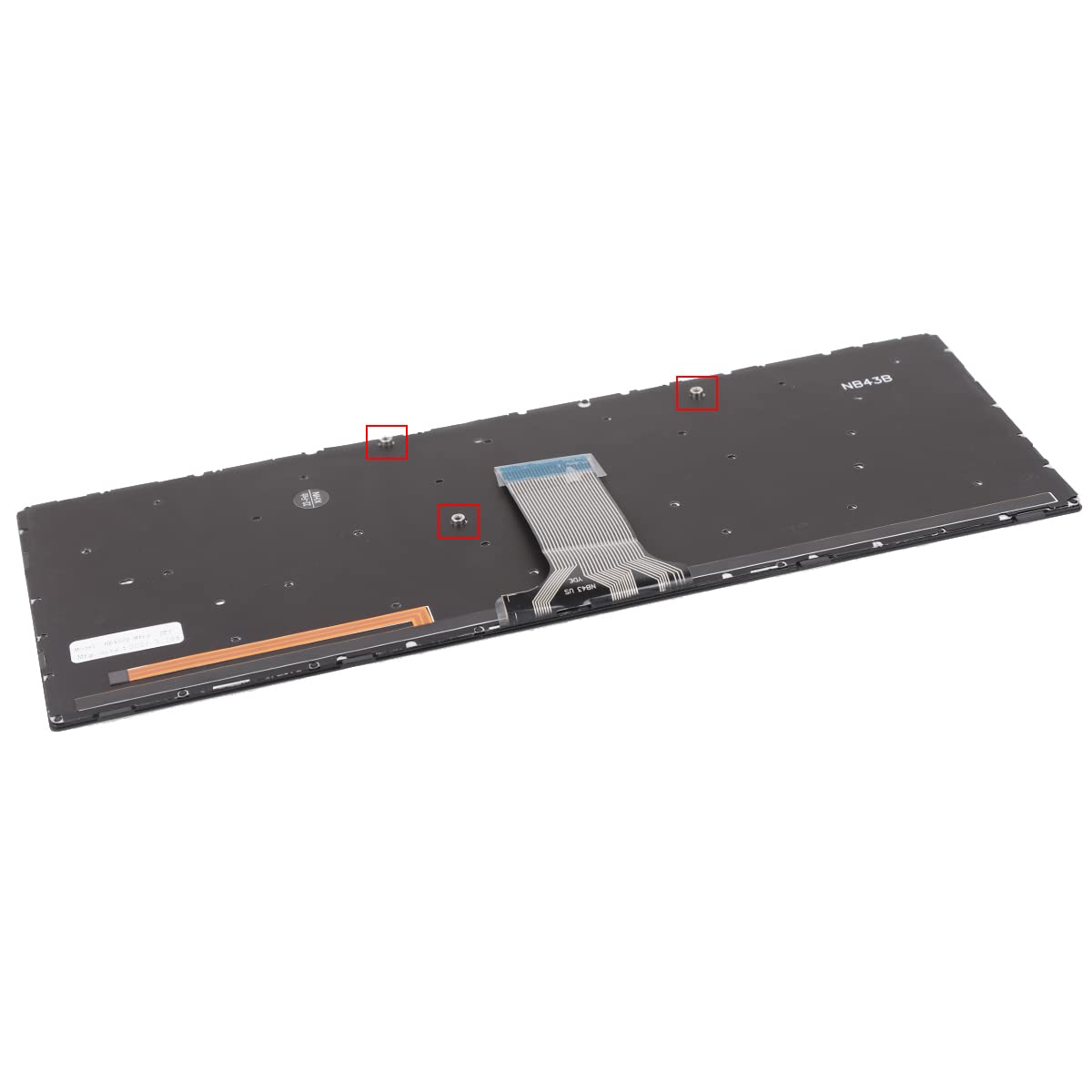 Power4Laptops French Layout Backlit Silver Replacement Laptop Keyboard Compatible With Asus Q504U