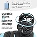 AnyZip Suitcase Hardside PC ABS Lightweight USB Luggage with Wheels TSA Lock Checked-Medium 24 Inch Light Blue