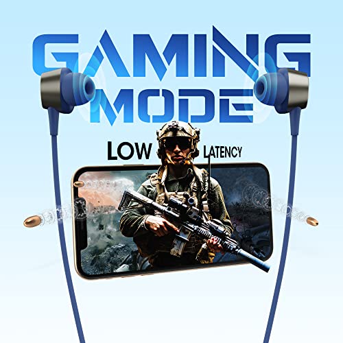 Image of ZEBRONICS Yoga N3 with 46 Hours Backup,Bluetooth V5.2 Wireless Neckband,Enc Calling,Gaming Mode (Upto 50Ms),Voice Assistant,Dual Pairing,Splash Proof&Type C (Blue),in-Ear