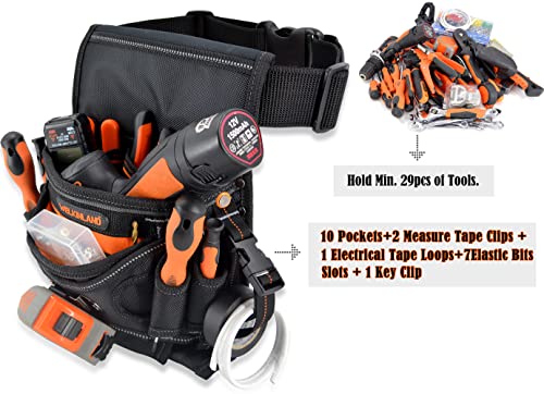 10Pockets Electrician Tool Pouch With Belt Clip, Electricians Tool Pouch, Electrician Pouch,Tool Pouches, Electricians Tool Belt,Electrician Tool Belt,Electrician Tool Bag, Tool Bags For Electricians #TOP1