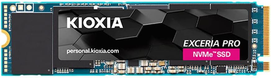 Kioxia Exceria Pro Unidad SSD 2TB NVMe M.2 2280 PCIe Gen4 x4, 7551