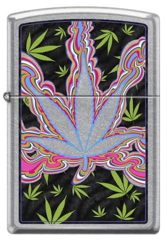 Encendedor Zippo Leaf Trails Plateado miniatura 1