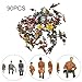 90pcs All Seated 1:87 Painted Figures Passenger HO Scale Sitting People P87S Assorted Poses Model Layout For Sand Table Model Making, Scene Decoration