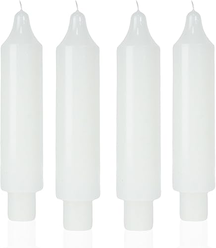 Miniatura 7 de MAITREYA Vela cónica azul marino, velas cortas sin goteo para decoración de bodas, fiestas, cena del hogar, 6.5 pulgadas, paquete de 4