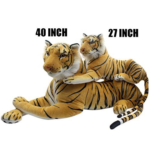 Tagln Large Stuffed Animals Tiger Toys Giant Plush Big (Brown, 27 Inch) #TOP5