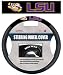 NCAA LSU Tigers Poly-Suede Steering Wheel Cover, One Size, Team Color