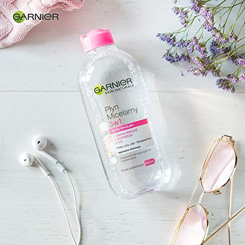Garnier Skin Naturals Płyn Micelarny 3w1 dla skóry wrażliwej 400 ml