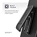 Encased Moto Z4 Belt Clip Case (DuraClip) Slim Fit Holster Shell Combo (Rubberized Grip) Smooth Black