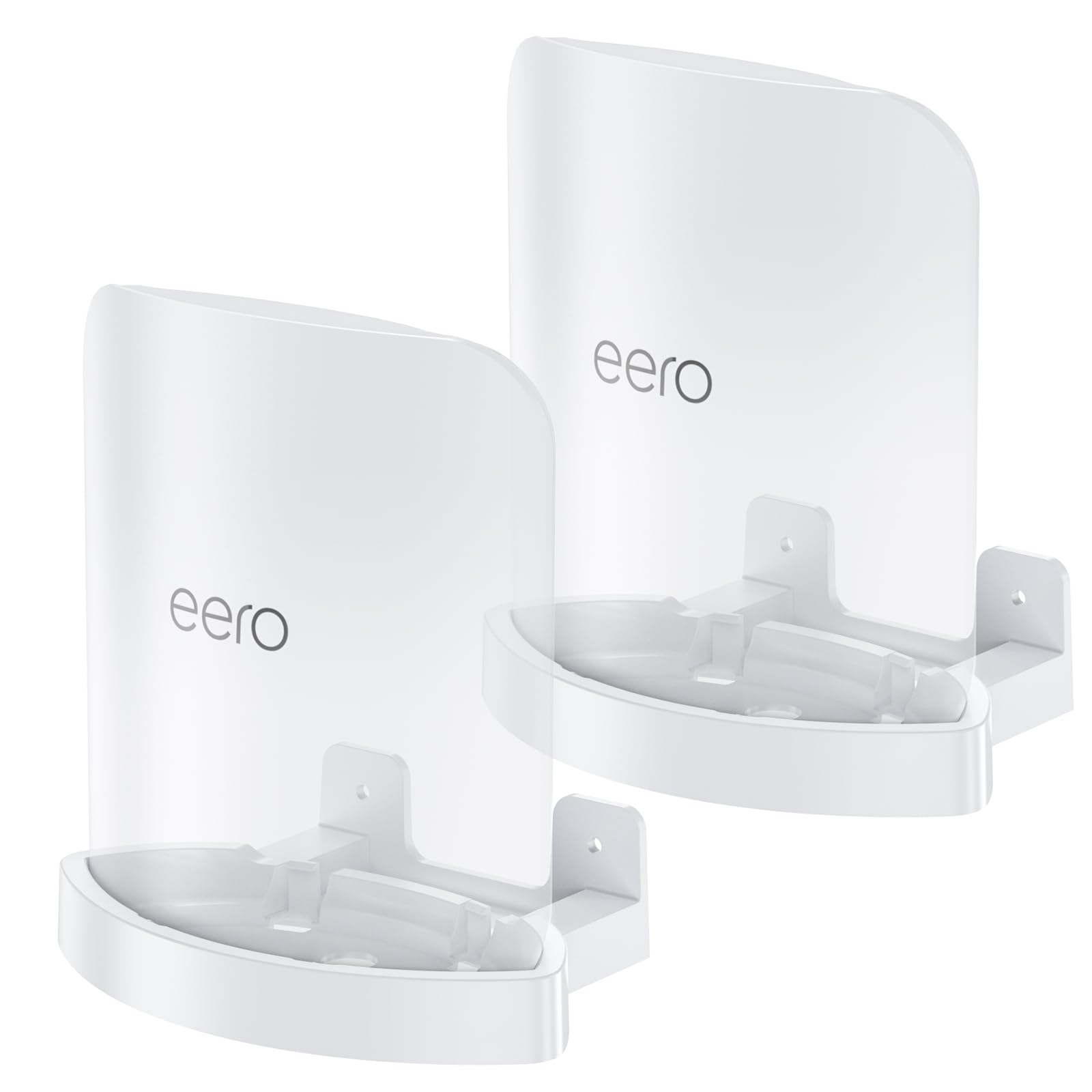 XLTTYWL eero Max 7 Wall Mount, eero Mesh WiFi System Brackets Holder Stability ABS erro Router Protection for eero WiFi 7 Router (White, 2 Pack)